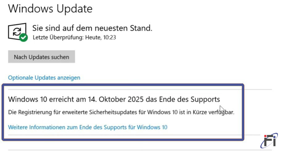 Windows 10 Supportende