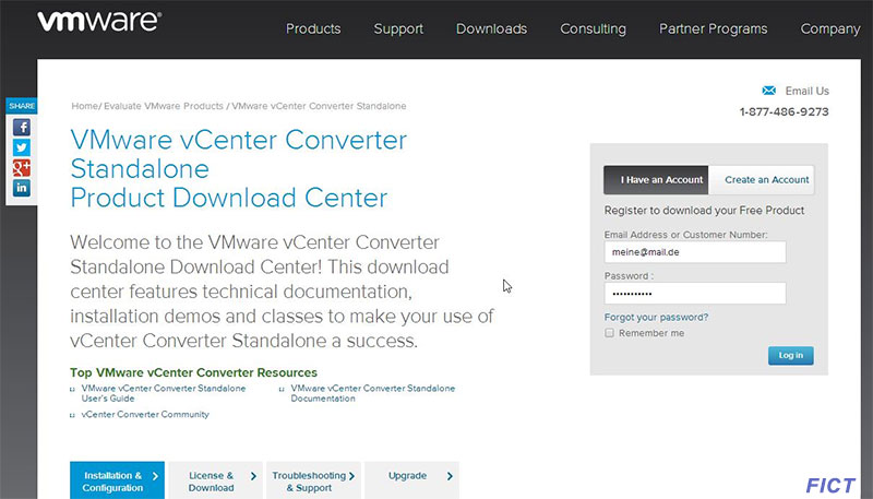 Virtuelle Maschine - vCenter-Converter-download